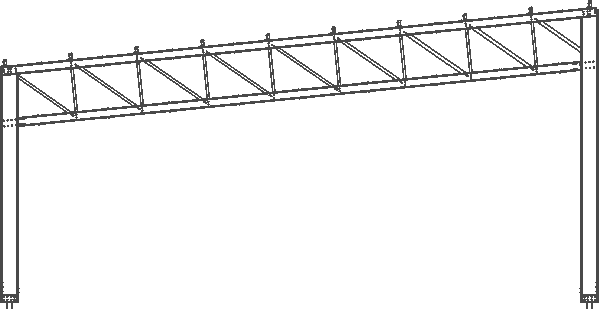 Dvovodni krov sa stubom